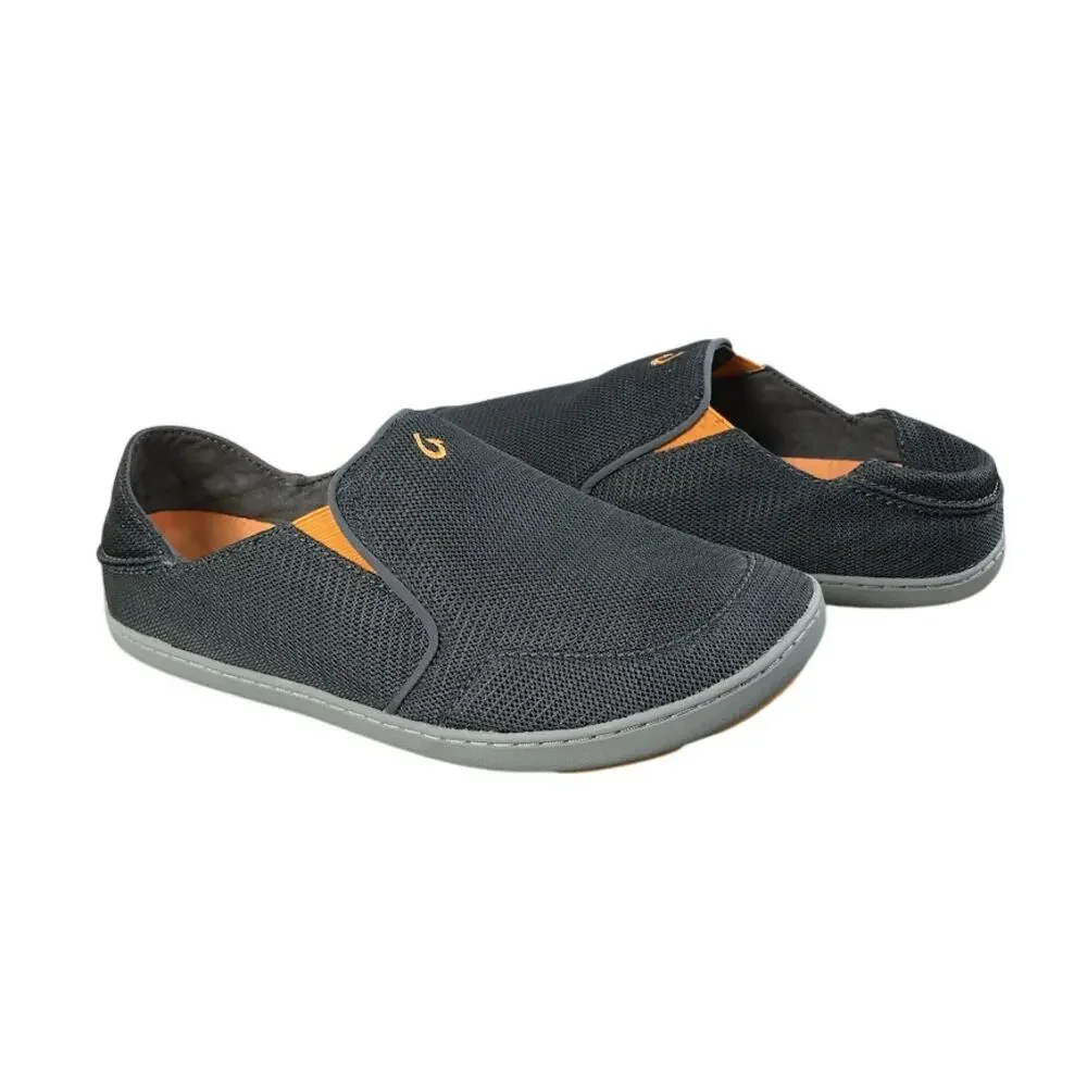 OLUKAI Nohea Mesh Slip-On Convertible Shoe Men 10.5 Gray Everyday Travel Comfort - Picture 2 of 10